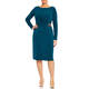 Beige Grecian-Style Embellished Dress Teal