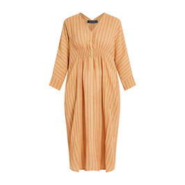 Beige Flax Linen Dress Sand - Plus Size Collection