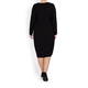 BEIGE LABEL BLACK JERSEY DRESS