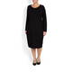 BEIGE LABEL BLACK JERSEY DRESS