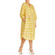 BEIGE LINEN PRINT DRESS YELLOW