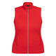 Beige Jersey Zip Gilet Red 