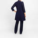 Beige Pleated A-Line Gilet Navy 
