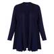 Beige Pleated A-Line Cardigan Navy 
