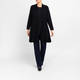 Beige Pleated A-Line Gilet Black