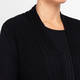 Beige Pleated A-Line Gilet Black