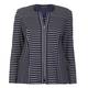 BEIGE LABEL NAVY STRIPE TEXTURED JERSEY JACKET 