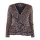 BEIGE LABEL GOLD PRINT and lurex ruffle jacket
