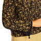 Beige Doodle Print Jacket Black and Caramel 