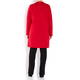 BEIGE LABEL WATERFALL FRONT LONG JACKET RED