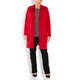 BEIGE LABEL WATERFALL FRONT LONG JACKET RED