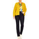 Beige Boiled Wool Jacket Yellow