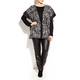 Beige animal print wool gilet