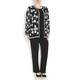 BEIGE label black sequinned and embroidered silk JACKET