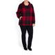 BEIGE LABEL CHECK JACKET RED