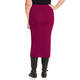 BEIGE KNITTED TUBE SKIRT BORDEAUX