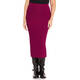 BEIGE KNITTED TUBE SKIRT BORDEAUX