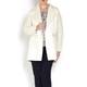 BEIGE LABEL WINTER WHITE KNITTED JACKET WITH FAUX SHEARLING