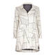 BEIGE patchwork effect  KNITTED COAT