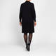 Beige Knitted Dress Black 