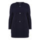 BEIGE LABEL RIBBED LONG KNITTED JACKET NAVY