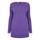 Beige violet knitted TUNIC