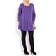 Beige violet knitted TUNIC