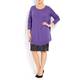 Beige violet knitted TUNIC