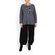 BEIGE LABEL GRAPHITE RIBBED KNITTED TUNIC
