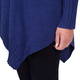 BEIGE LABEL BLUE KNITTED TUNIC WITH ASYMMETRIC HEM