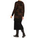 BEIGE INTARSIA TUNIC CHOCOLATE 