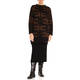 BEIGE INTARSIA TUNIC CHOCOLATE 