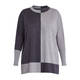 BEIGE TONAL GREY BLOCK KNITTED TUNIC