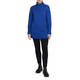 BEIGE KNITTED POLO NECK TUNIC COBALT