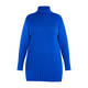 BEIGE KNITTED POLO NECK TUNIC COBALT