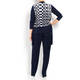 BEIGE LABEL TOP AND CARDIGAN TWINSET NAVY