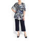VERPASS PULL ON FRONT CREASE CULOTTE NAVY