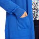 Beige Cardigan Royal Blue