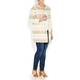 BEIGE label LONG striped jacquard collarless JACKET