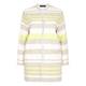BEIGE LONG striped JACKET