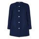 beige label CHEESECLOTH LINEN JACKET NAVY