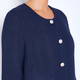 beige label CHEESECLOTH LINEN JACKET NAVY