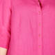 BEIGE PRINCESS CUT LINEN SHIRT CERISE