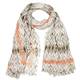 BEIGE label zig-zag print SCARF