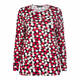 BEIGE STRETCH JERSEY DOT PRINT TOP