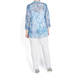 BEIGE LABEL PURE COTTON PAISLEY SHIRT BLUE