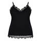 BEIGE LACE TRIM CAMISOLE BLACK - Sale Shop