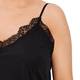 BEIGE LACE TRIM CAMISOLE BLACK