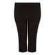 BEIGE LABEL SLIM LEG CROPPED VISCOSE STRETCH TROUSER IN BLACK