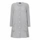 BEIGE COTTON BLEND CARDIGAN GREY